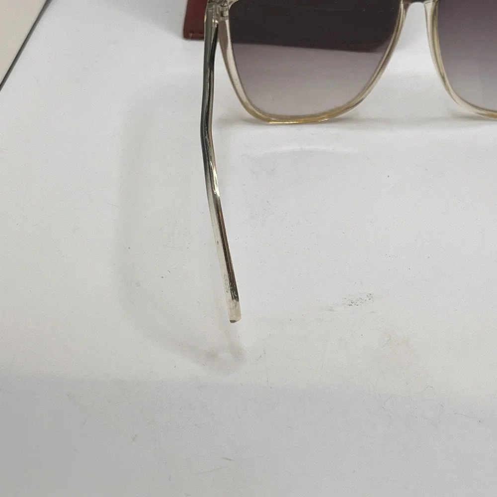 Anne Klein Sunglasses Women OS Black‎ Pre-Owned Vintage Oversized Gradient